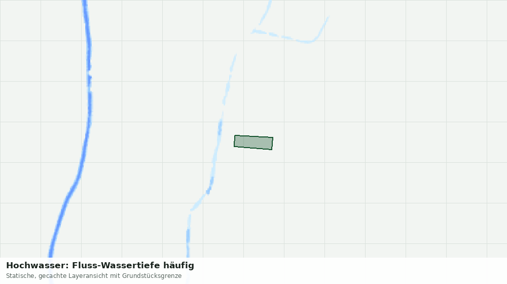 Statische Kartenansicht: Hochwasser: Fluss-Wassertiefe häufig