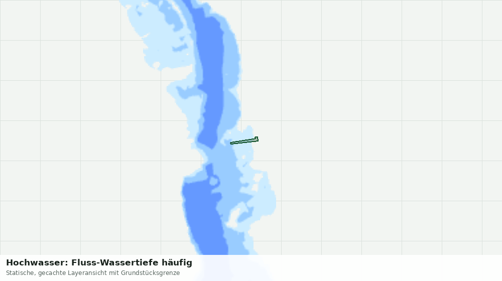 Statische Kartenansicht: Hochwasser: Fluss-Wassertiefe häufig