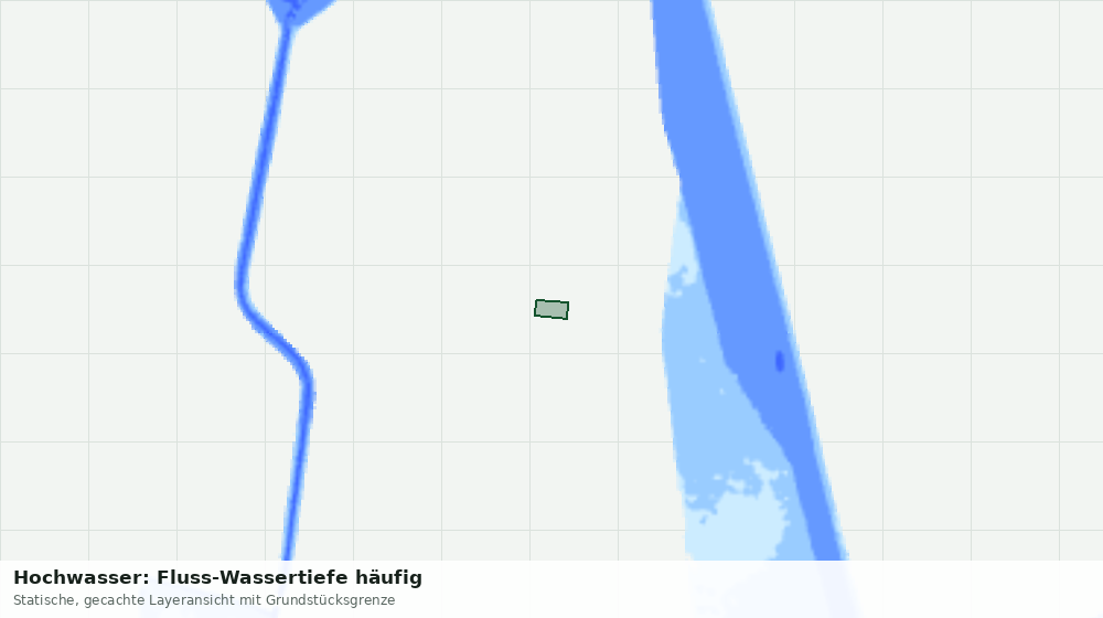 Statische Kartenansicht: Hochwasser: Fluss-Wassertiefe häufig