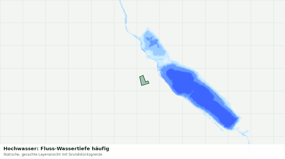 Statische Kartenansicht: Hochwasser: Fluss-Wassertiefe häufig