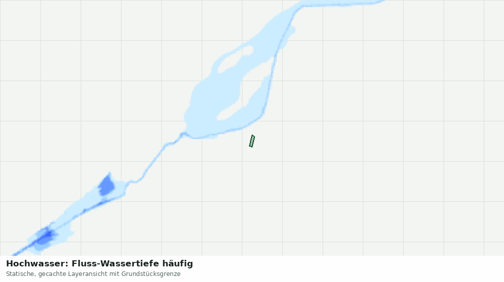 Statische Kartenansicht: Hochwasser: Fluss-Wassertiefe häufig