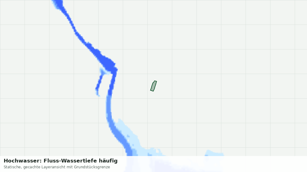 Statische Kartenansicht: Hochwasser: Fluss-Wassertiefe häufig