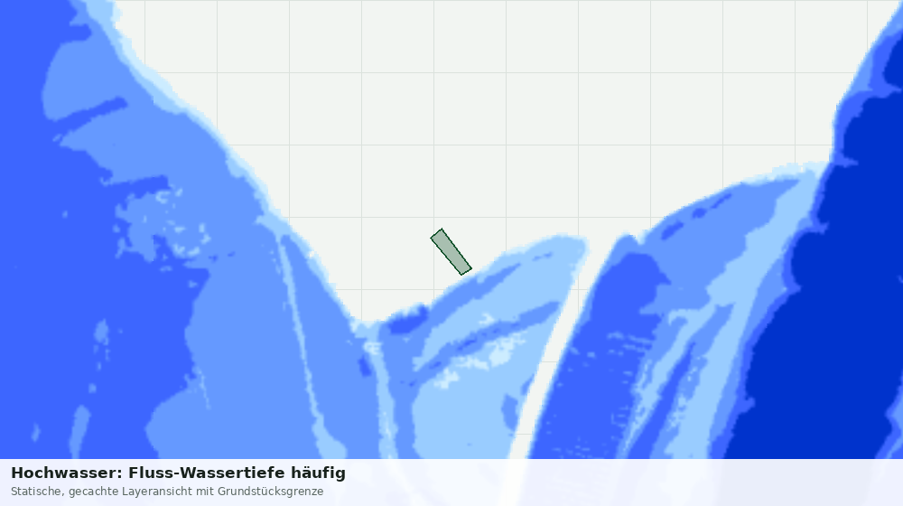 Statische Kartenansicht: Hochwasser: Fluss-Wassertiefe häufig