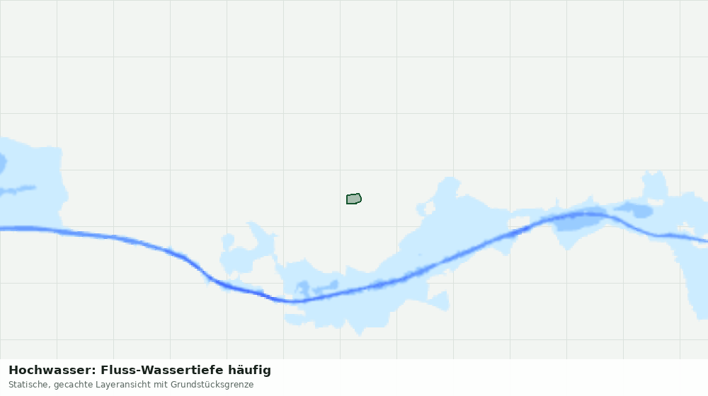 Statische Kartenansicht: Hochwasser: Fluss-Wassertiefe häufig