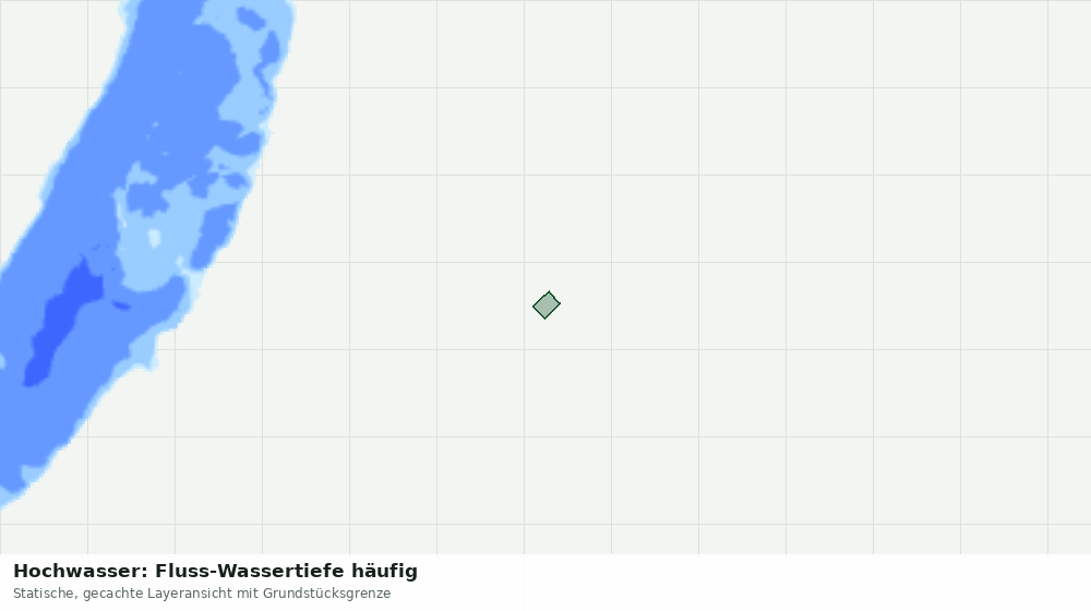 Statische Kartenansicht: Hochwasser: Fluss-Wassertiefe häufig