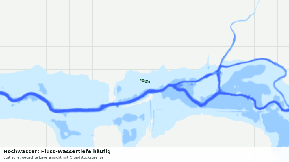 Statische Kartenansicht: Hochwasser: Fluss-Wassertiefe häufig