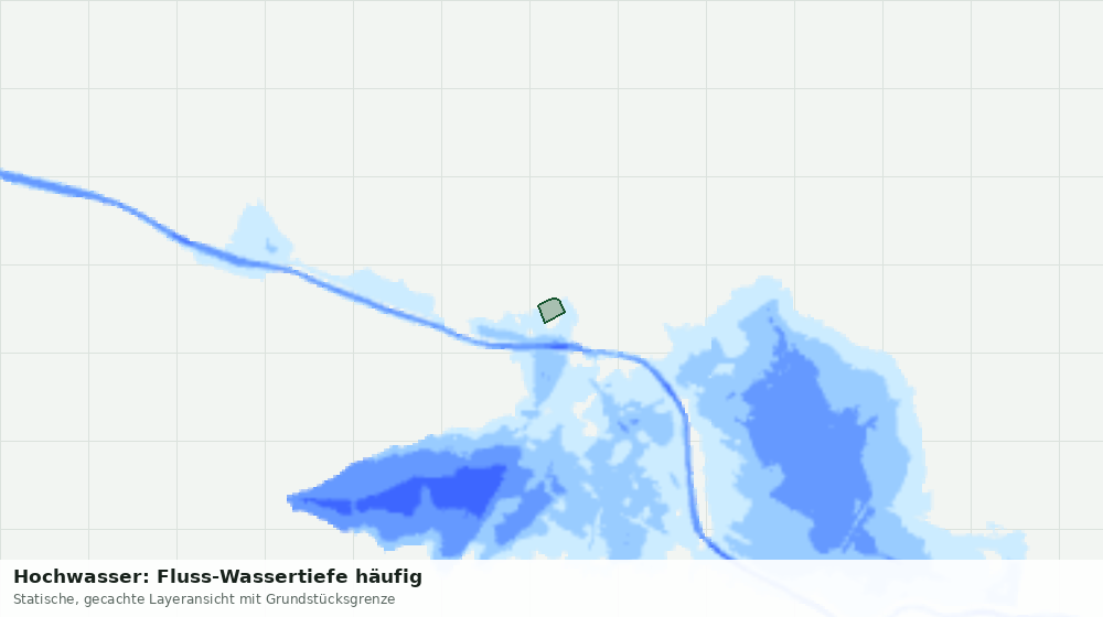 Statische Kartenansicht: Hochwasser: Fluss-Wassertiefe häufig