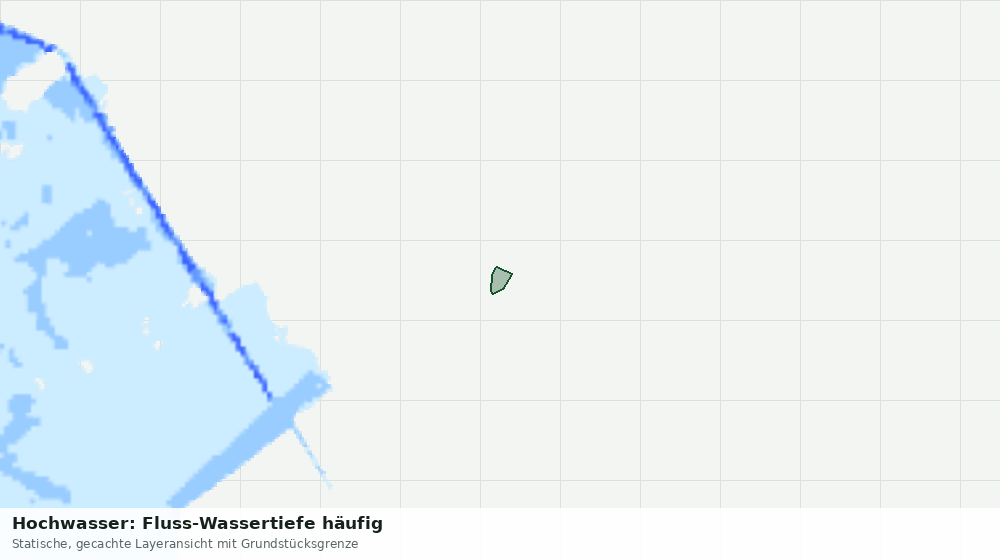 Statische Kartenansicht: Hochwasser: Fluss-Wassertiefe häufig