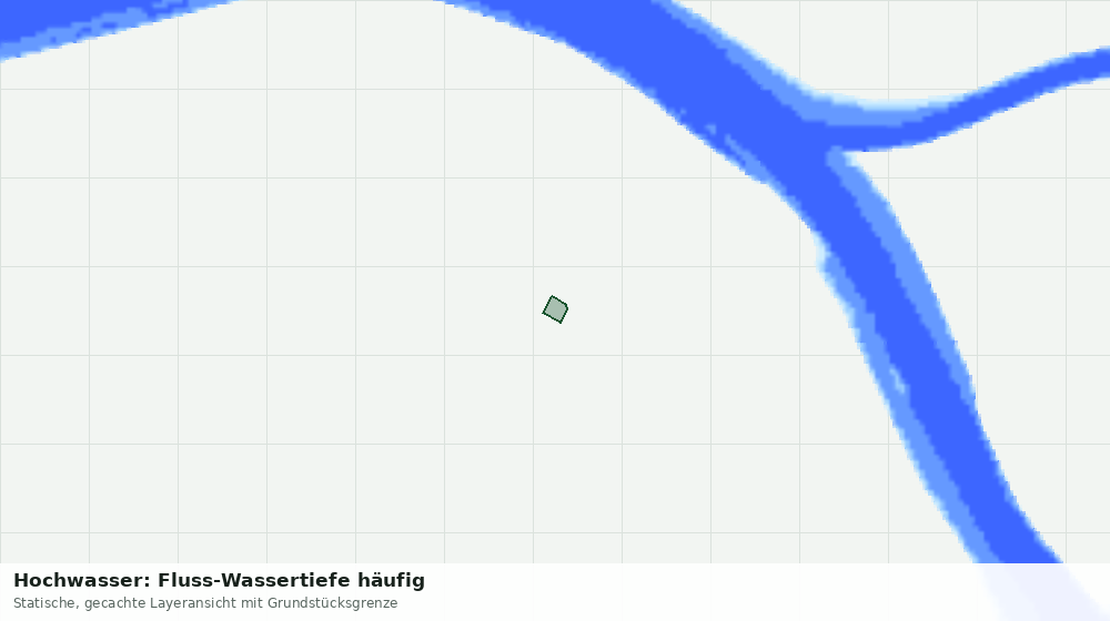 Statische Kartenansicht: Hochwasser: Fluss-Wassertiefe häufig