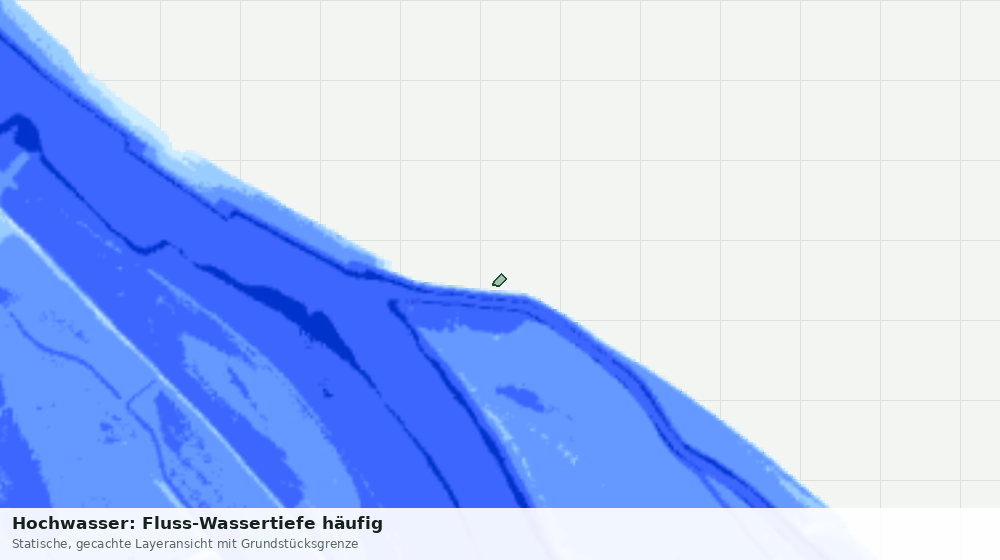 Statische Kartenansicht: Hochwasser: Fluss-Wassertiefe häufig
