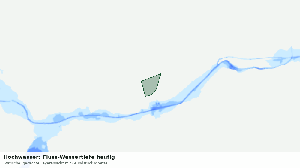 Statische Kartenansicht: Hochwasser: Fluss-Wassertiefe häufig