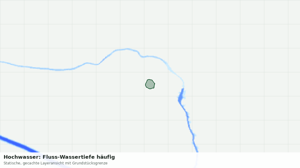 Statische Kartenansicht: Hochwasser: Fluss-Wassertiefe häufig