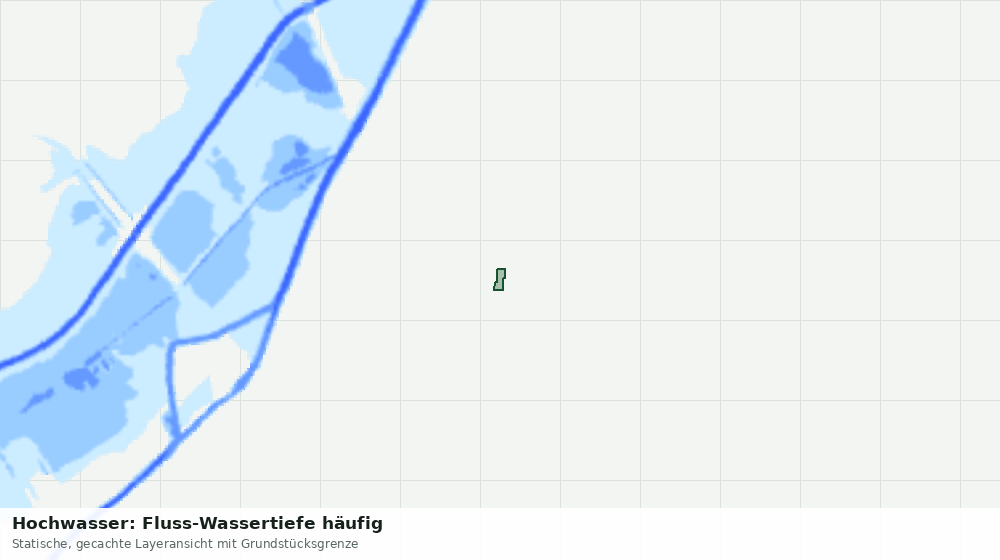 Statische Kartenansicht: Hochwasser: Fluss-Wassertiefe häufig
