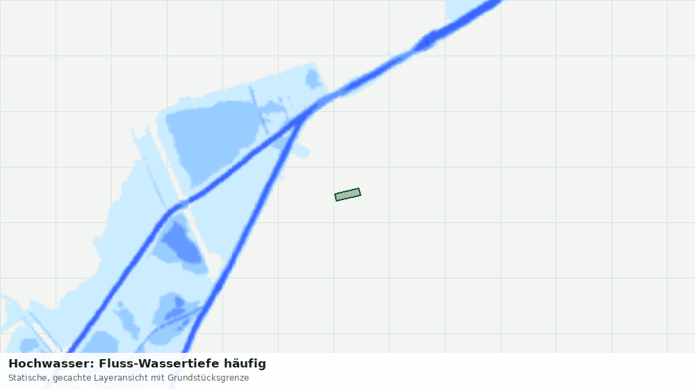 Statische Kartenansicht: Hochwasser: Fluss-Wassertiefe häufig
