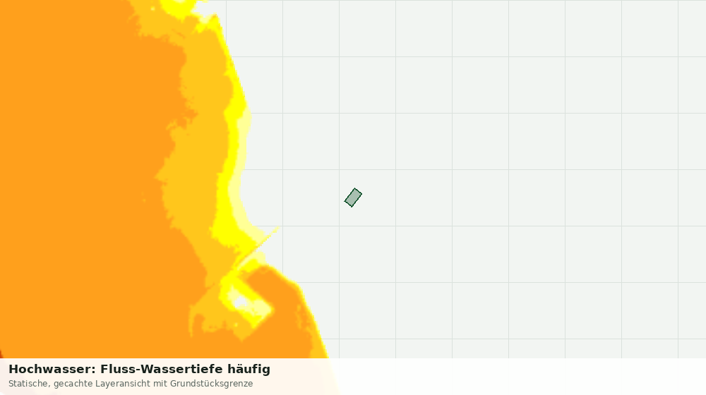 Statische Kartenansicht: Hochwasser: Fluss-Wassertiefe häufig