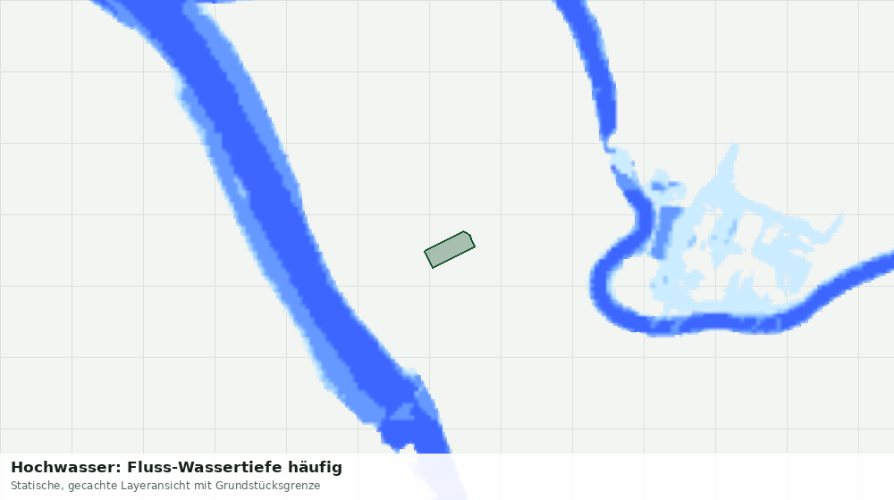 Statische Kartenansicht: Hochwasser: Fluss-Wassertiefe häufig