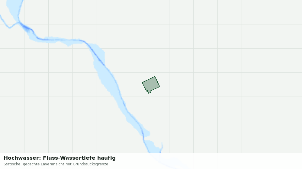 Statische Kartenansicht: Hochwasser: Fluss-Wassertiefe häufig
