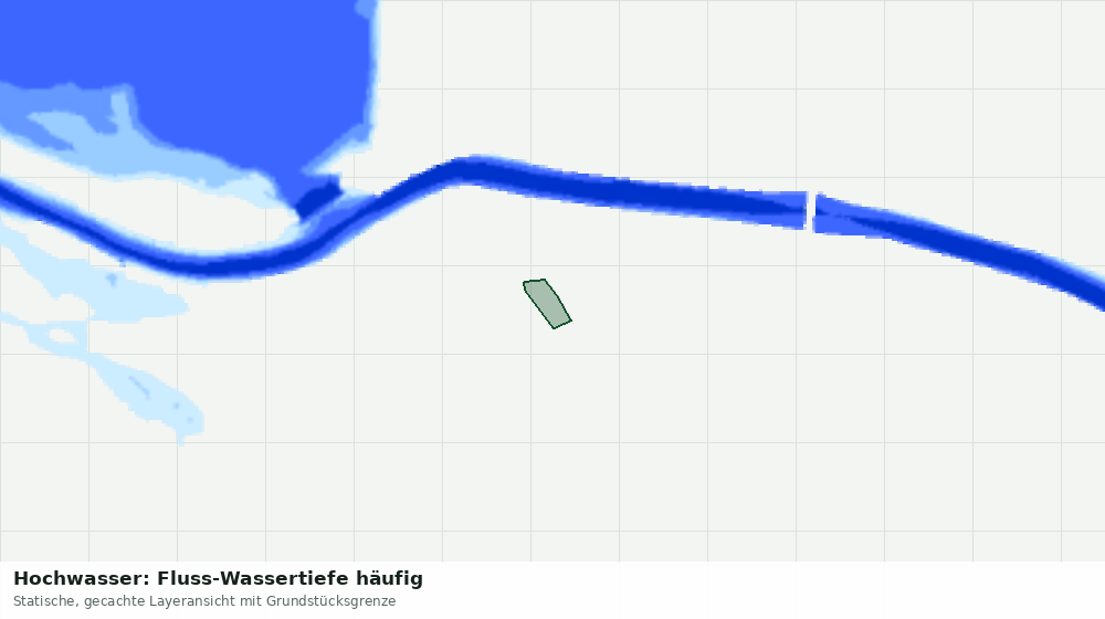 Statische Kartenansicht: Hochwasser: Fluss-Wassertiefe häufig