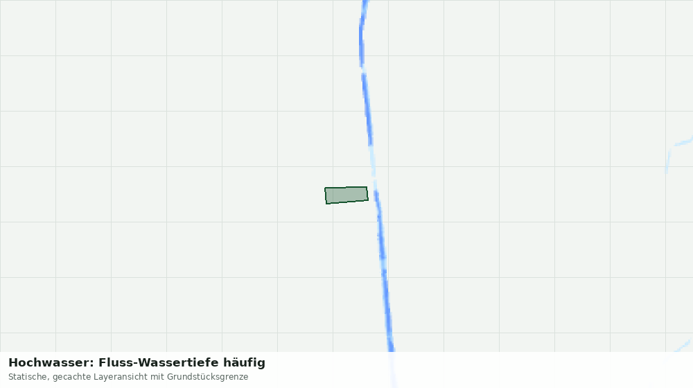 Statische Kartenansicht: Hochwasser: Fluss-Wassertiefe häufig