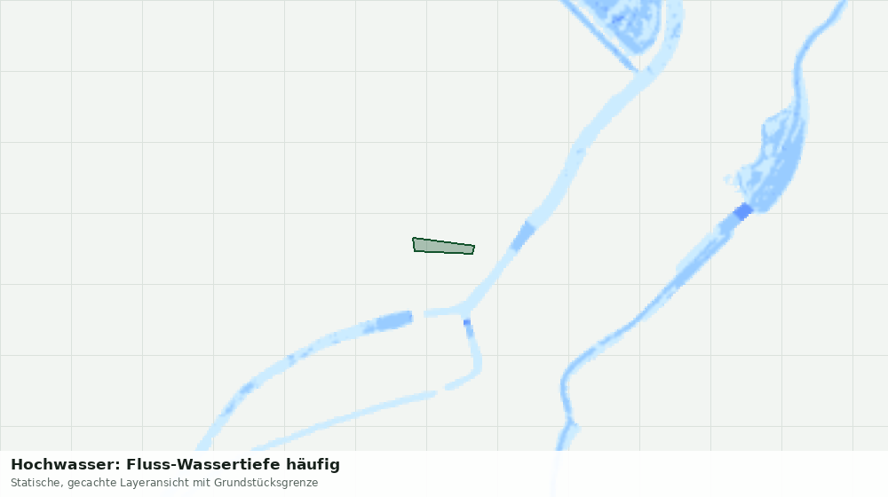 Statische Kartenansicht: Hochwasser: Fluss-Wassertiefe häufig
