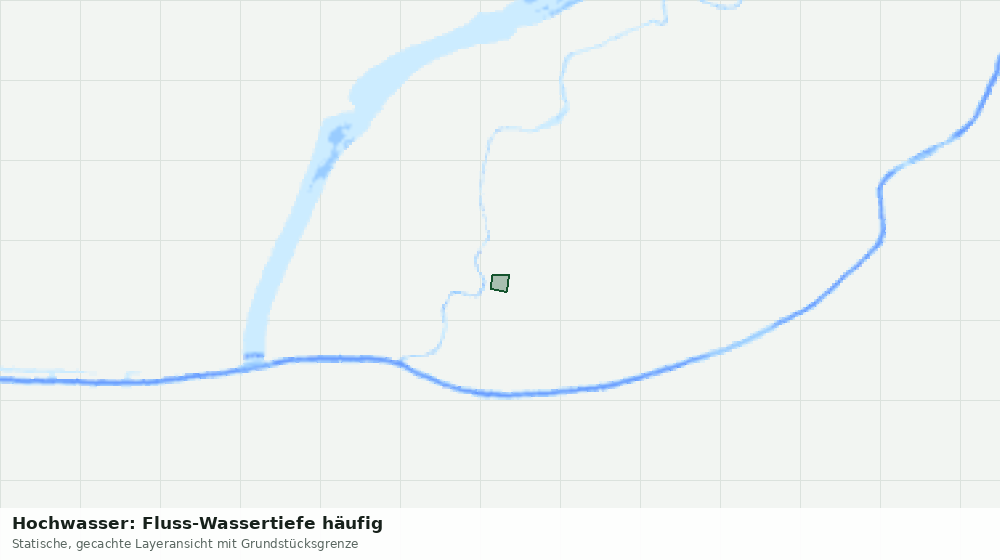 Statische Kartenansicht: Hochwasser: Fluss-Wassertiefe häufig