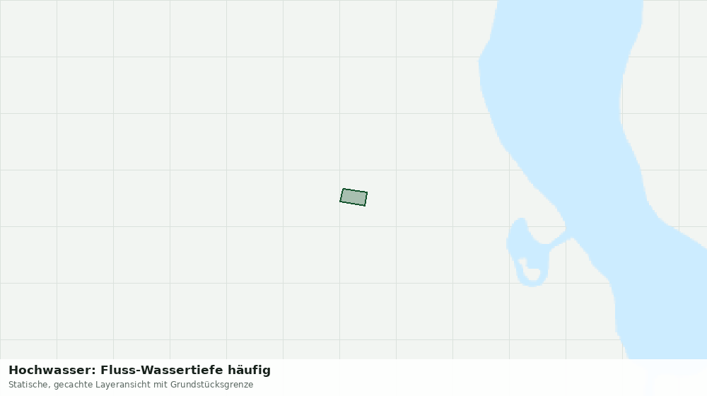 Statische Kartenansicht: Hochwasser: Fluss-Wassertiefe häufig