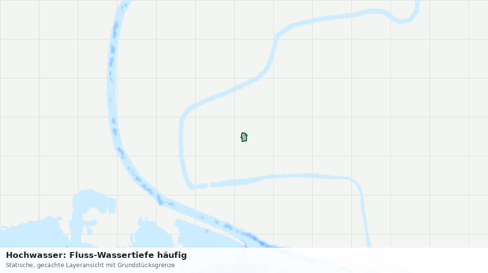 Statische Kartenansicht: Hochwasser: Fluss-Wassertiefe häufig