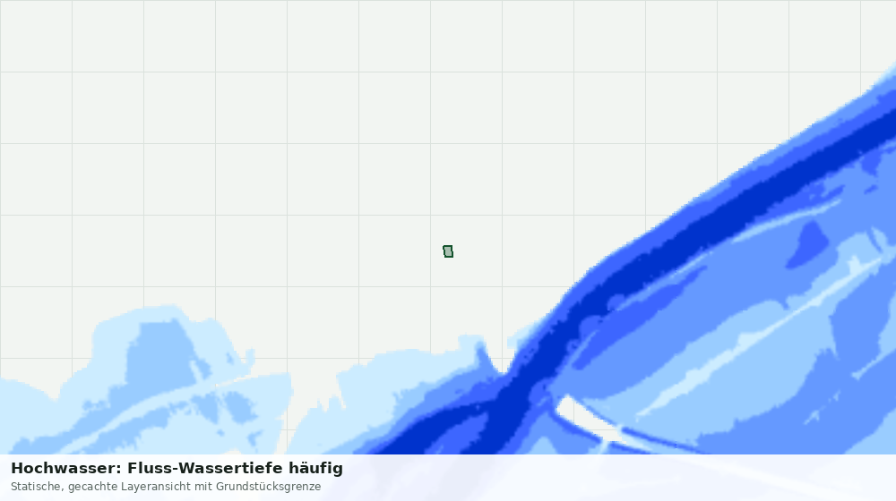 Statische Kartenansicht: Hochwasser: Fluss-Wassertiefe häufig