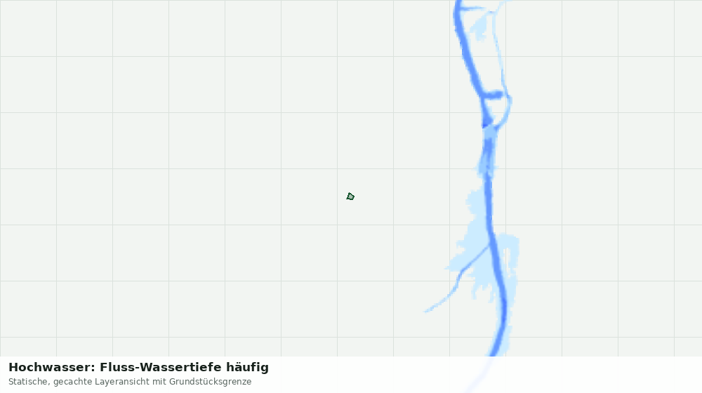 Statische Kartenansicht: Hochwasser: Fluss-Wassertiefe häufig