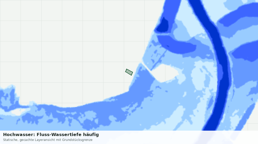 Statische Kartenansicht: Hochwasser: Fluss-Wassertiefe häufig