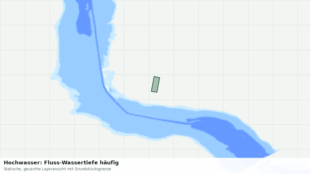 Statische Kartenansicht: Hochwasser: Fluss-Wassertiefe häufig