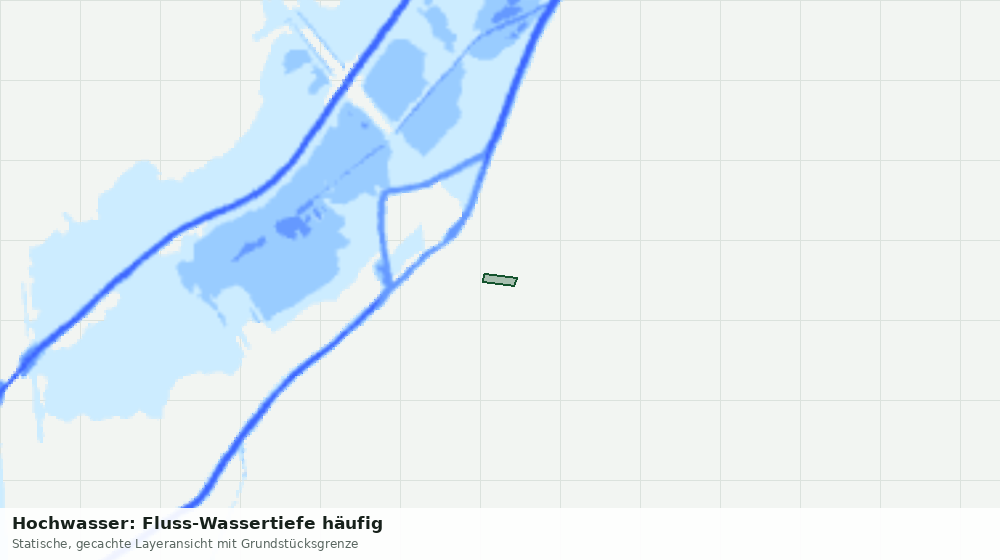 Statische Kartenansicht: Hochwasser: Fluss-Wassertiefe häufig