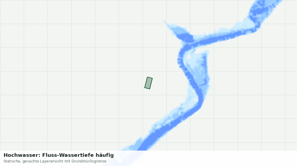 Statische Kartenansicht: Hochwasser: Fluss-Wassertiefe häufig