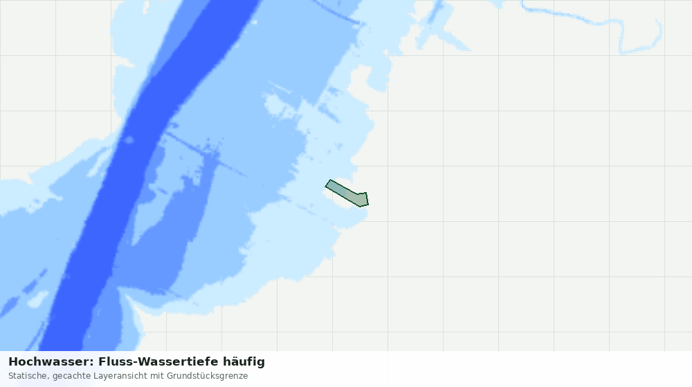 Statische Kartenansicht: Hochwasser: Fluss-Wassertiefe häufig