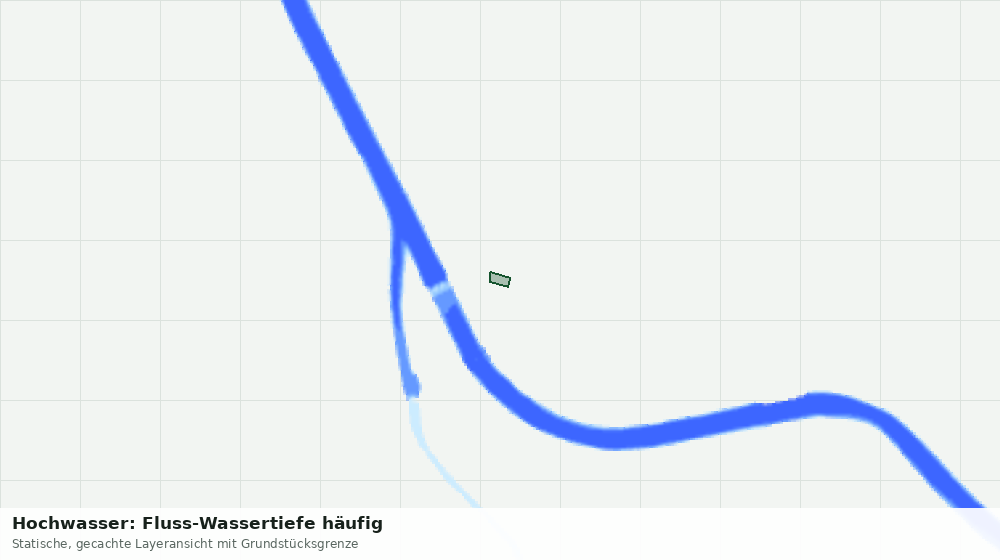 Statische Kartenansicht: Hochwasser: Fluss-Wassertiefe häufig