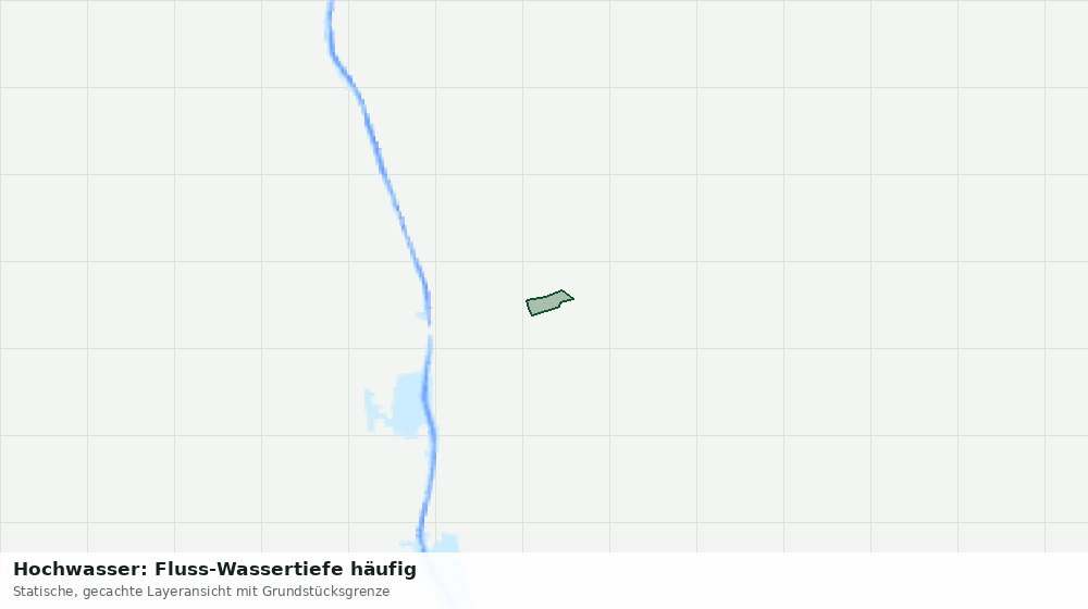 Statische Kartenansicht: Hochwasser: Fluss-Wassertiefe häufig