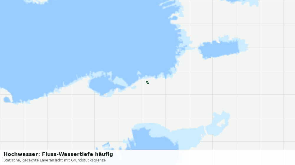 Statische Kartenansicht: Hochwasser: Fluss-Wassertiefe häufig