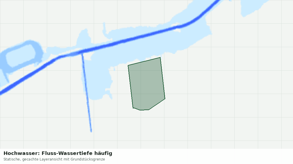 Statische Kartenansicht: Hochwasser: Fluss-Wassertiefe häufig
