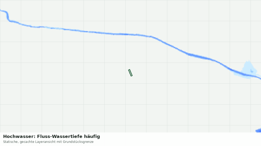 Statische Kartenansicht: Hochwasser: Fluss-Wassertiefe häufig
