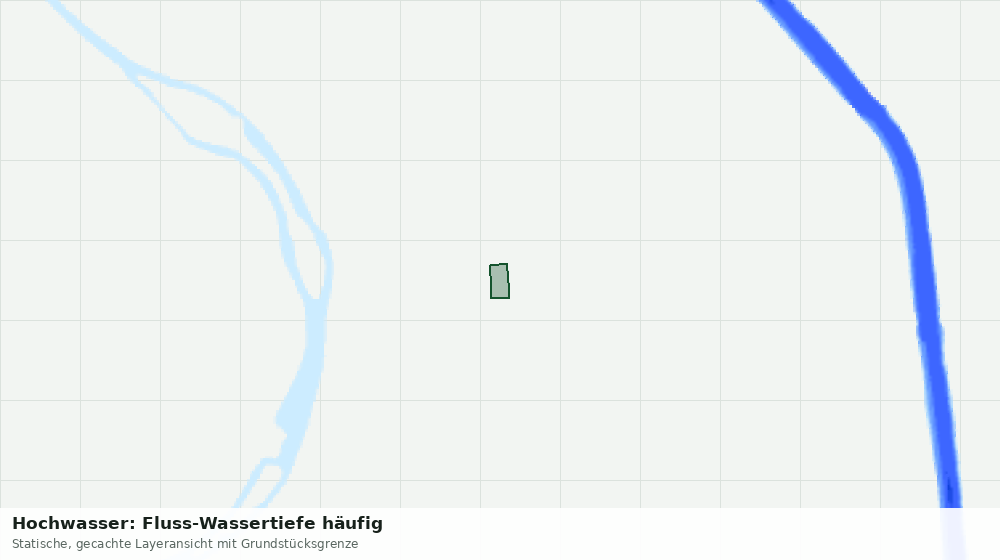 Statische Kartenansicht: Hochwasser: Fluss-Wassertiefe häufig