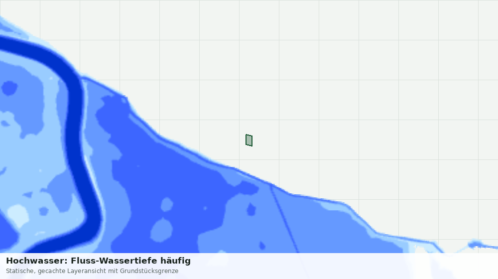 Statische Kartenansicht: Hochwasser: Fluss-Wassertiefe häufig