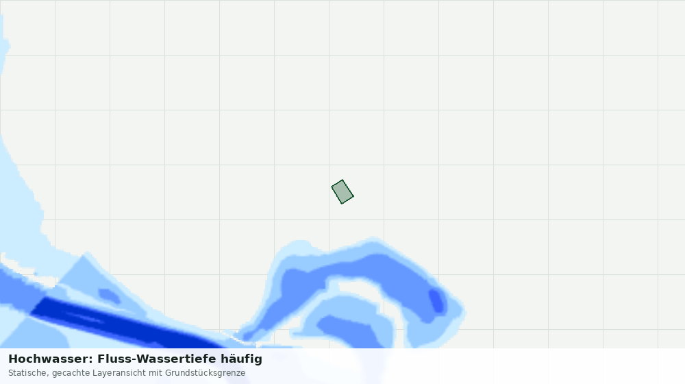 Statische Kartenansicht: Hochwasser: Fluss-Wassertiefe häufig