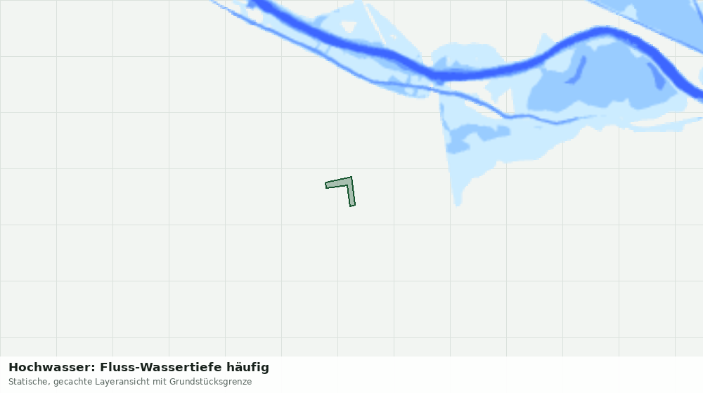Statische Kartenansicht: Hochwasser: Fluss-Wassertiefe häufig