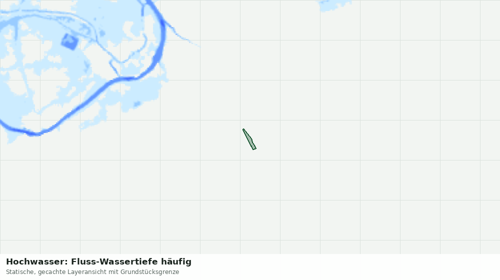 Statische Kartenansicht: Hochwasser: Fluss-Wassertiefe häufig
