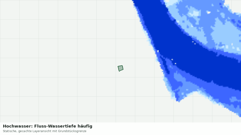 Statische Kartenansicht: Hochwasser: Fluss-Wassertiefe häufig