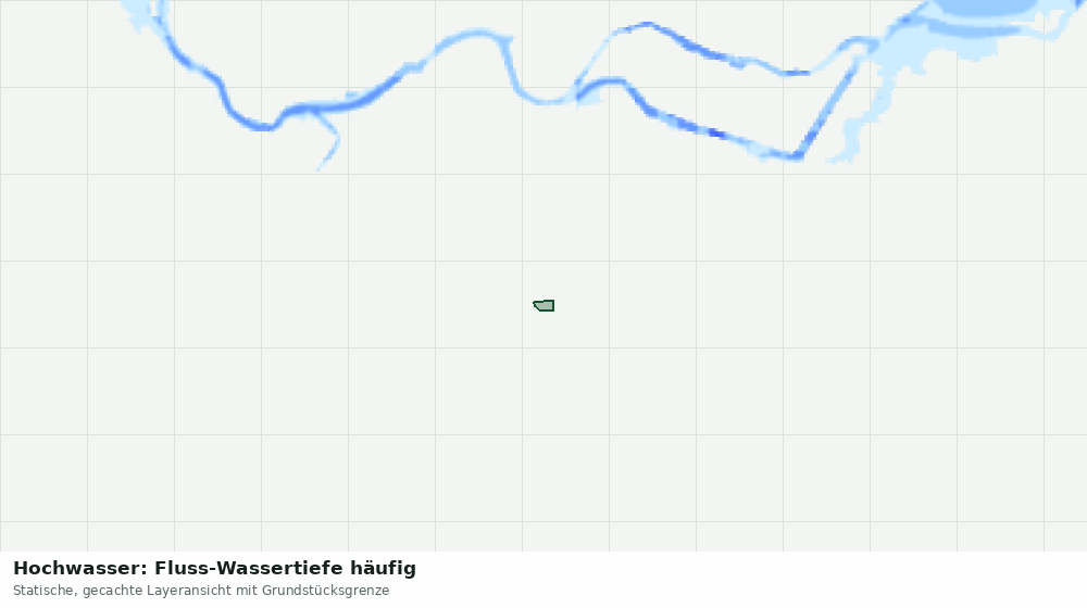 Statische Kartenansicht: Hochwasser: Fluss-Wassertiefe häufig