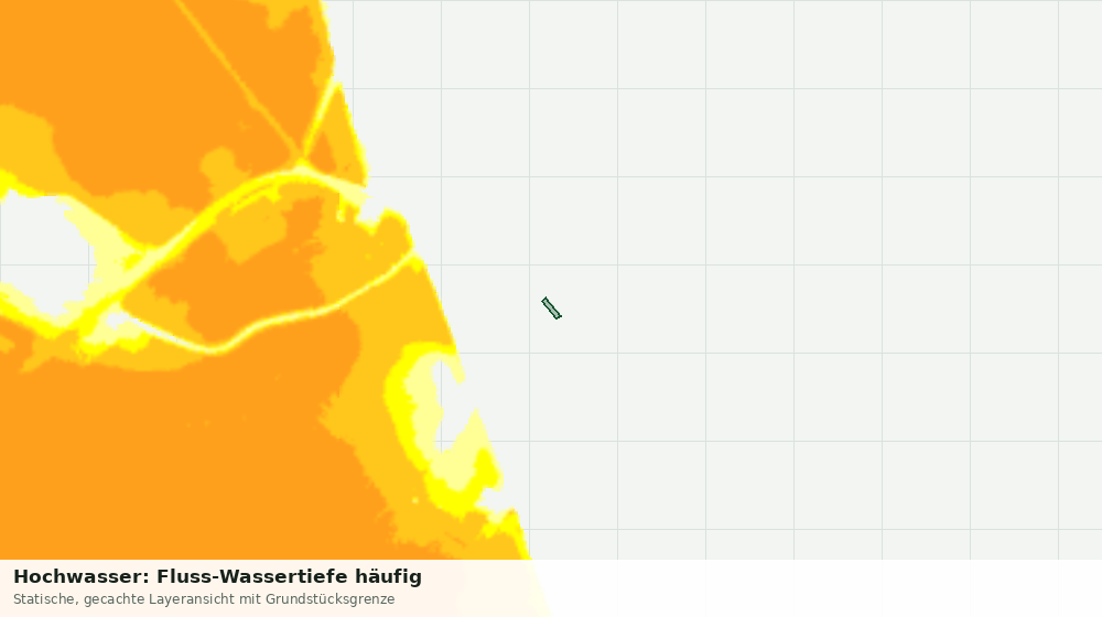 Statische Kartenansicht: Hochwasser: Fluss-Wassertiefe häufig