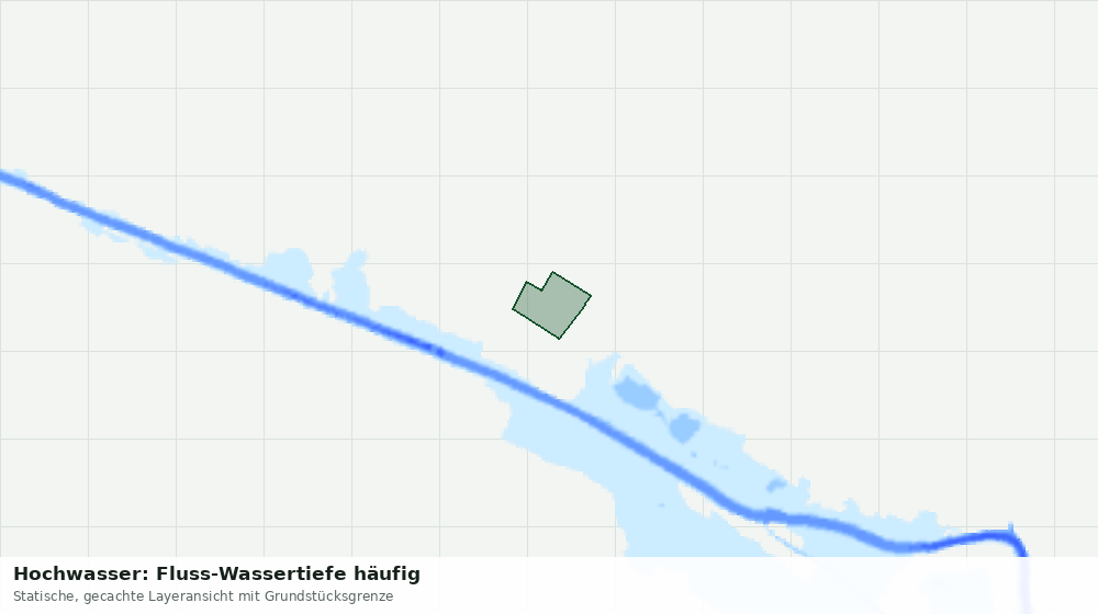 Statische Kartenansicht: Hochwasser: Fluss-Wassertiefe häufig