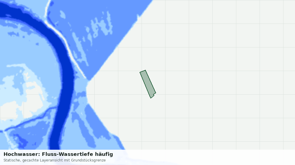 Statische Kartenansicht: Hochwasser: Fluss-Wassertiefe häufig