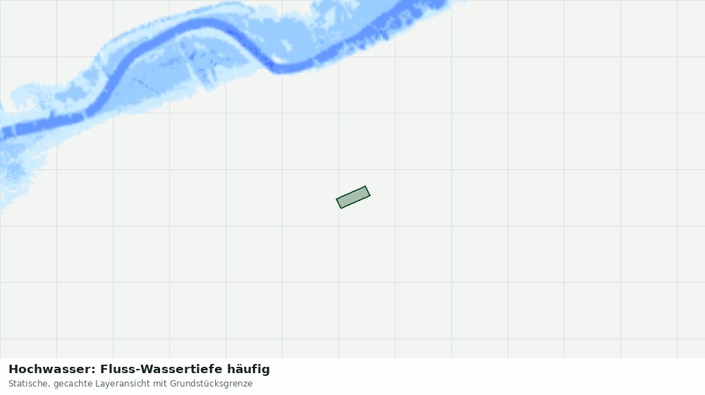 Statische Kartenansicht: Hochwasser: Fluss-Wassertiefe häufig